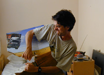 stephen rips a painting