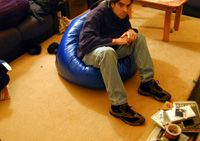 stephen on bean bag