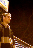 at the station