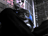 stephen with cat