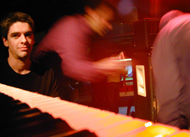 setting up on stage