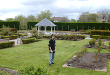 in the botanical gardens