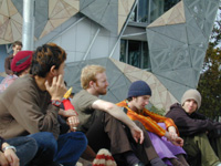 federation square people
